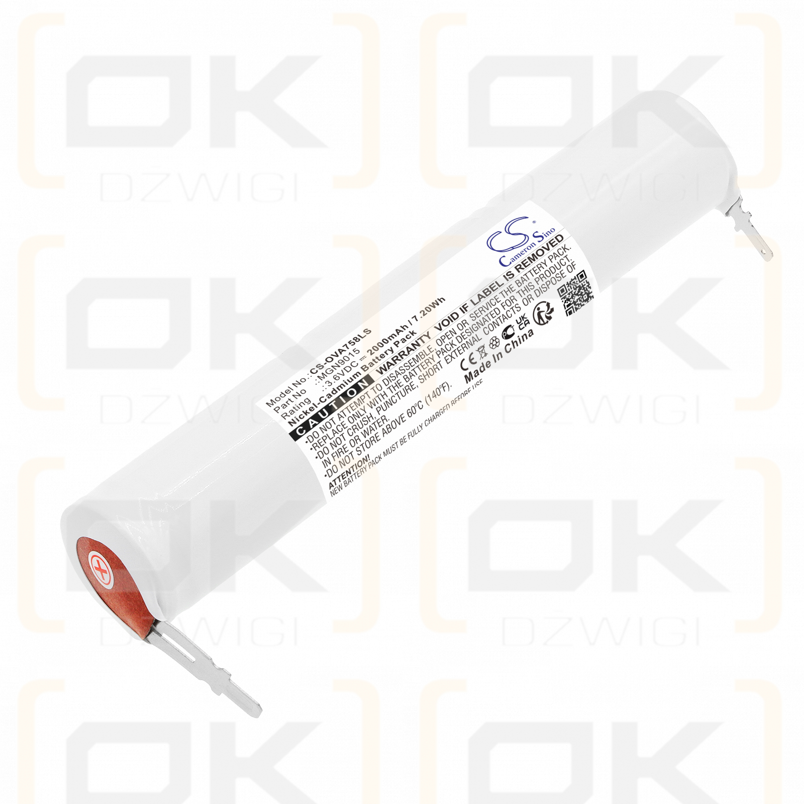 Schneider OVA58983 / MGN9015 2000 mAh Ni-CD 3,6 V (Cameron Sino)