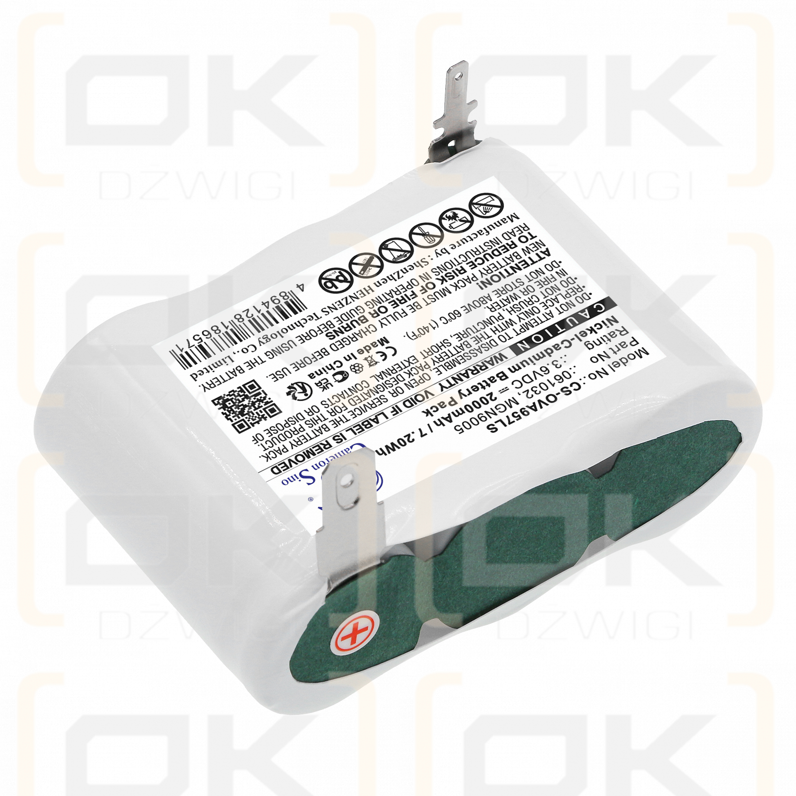 Legrand MXN0043 / 061032 2000 mAh Ni-CD 3,6 V (Cameron Sino)