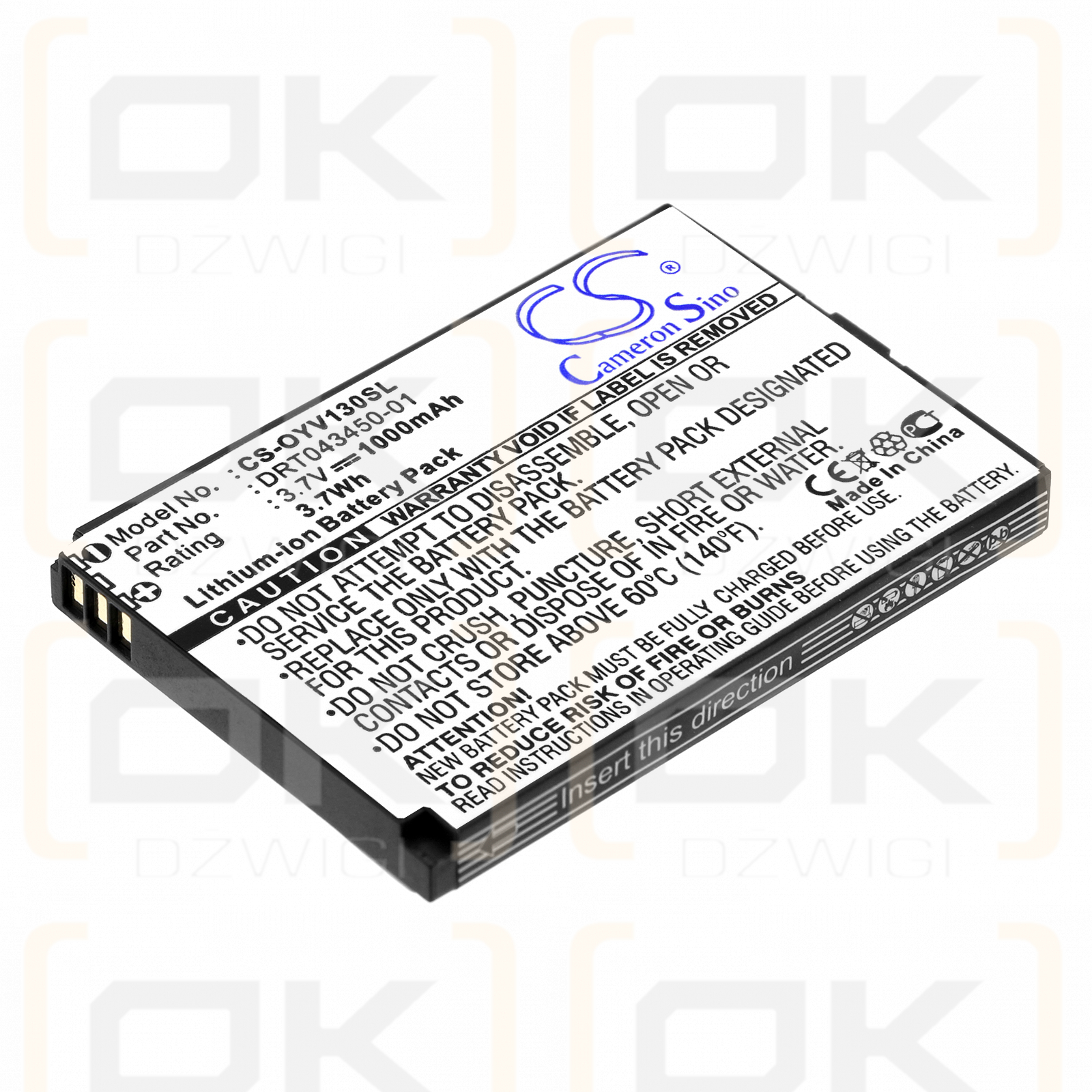 Olympia Vox / DRT043450-01 1000 mAh Li-Ion 3,7 V (Cameron Sino)