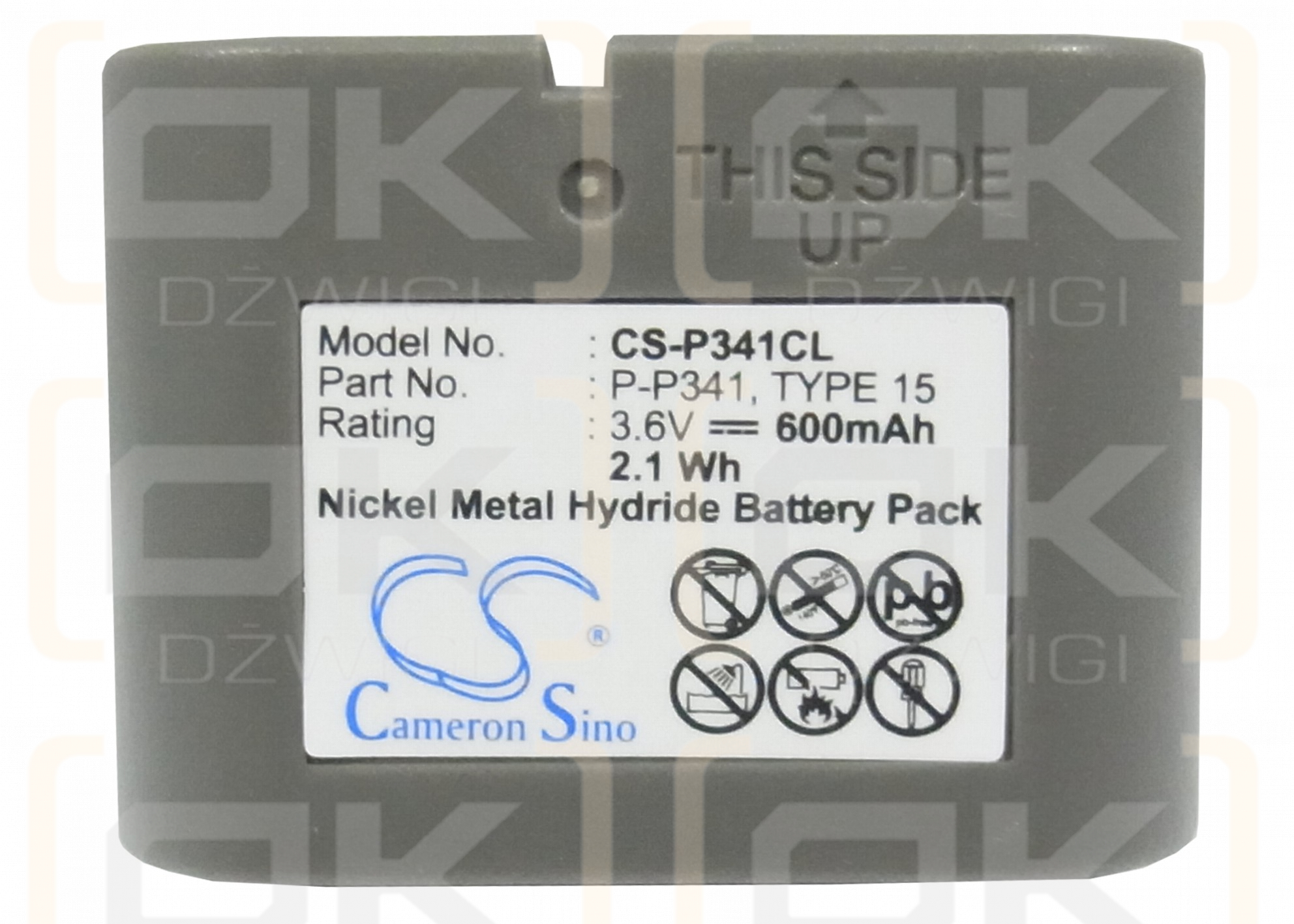 Panasonic KX-T3971 / P-P341 600 мАч Ni-MH 3,6 В (Cameron Sino)