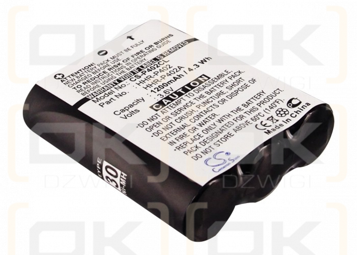 Panasonic PQPP511SVC / HHR-P402 1200mAh Ni-MH 3.6V (Cameron Sino)