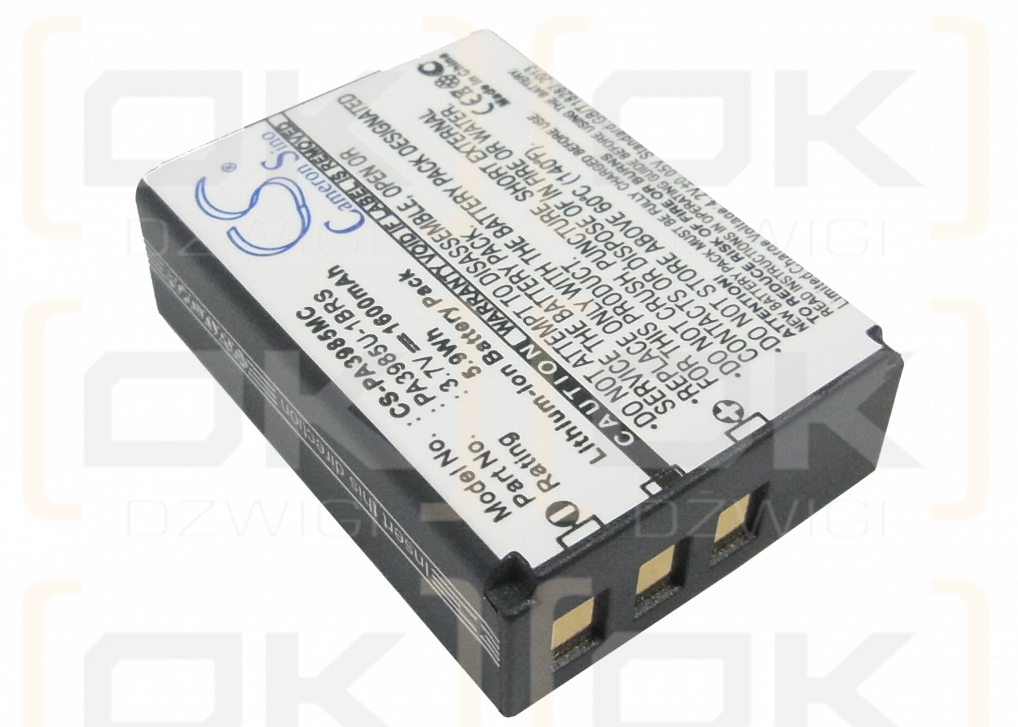 Toshiba Camileo X416 HD / PA3985 1600mAh Li-ion 3.7V (Cameron Sino)