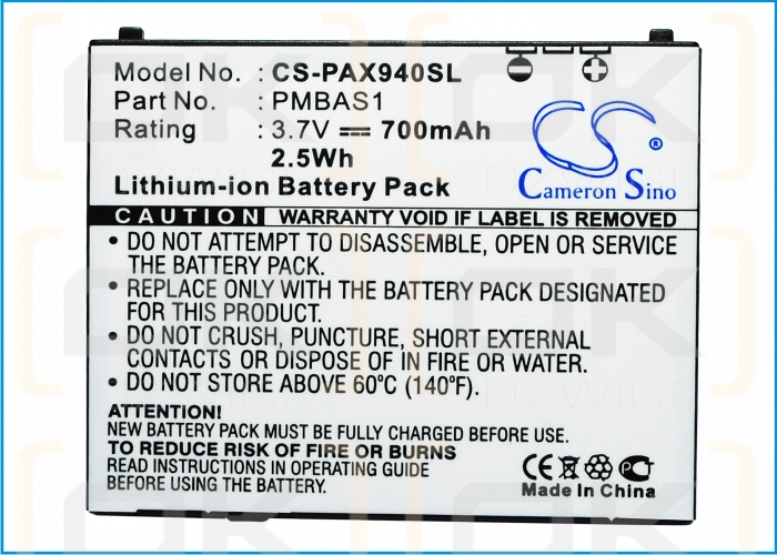 Panasonic 941P / PMBAS1 700 mAh Li-Ion 3,7 V (Cameron Sino)