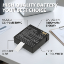 Bateria zamienna do PatrolEyes HD DV6-RB / SC-DV6-RB 1800 mAh Li-Polymer 3.7 V (Cameron Sino)