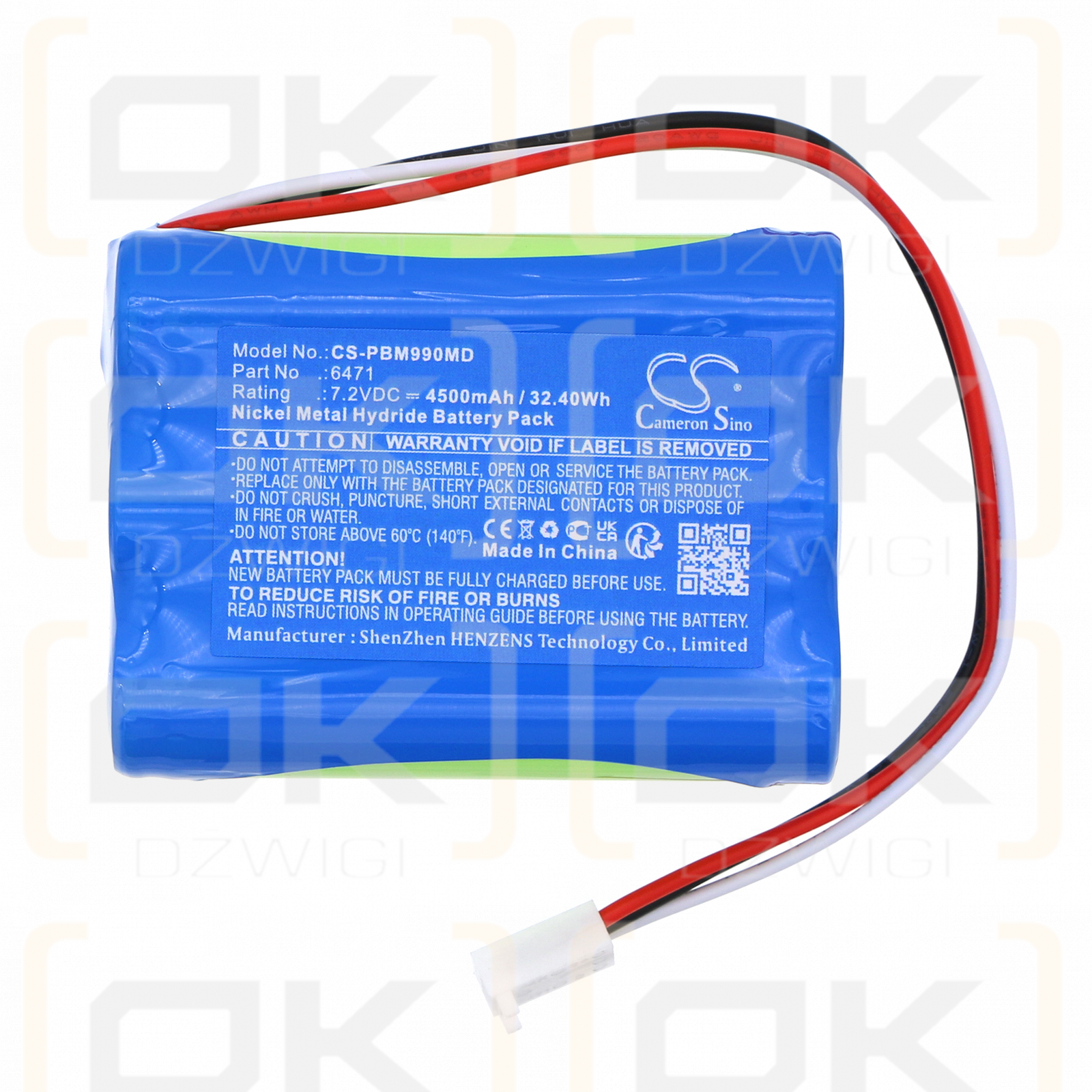 IPB MXI-1 / 6471 4500mAh Ni-MH 7.2V (Cameron Sino)