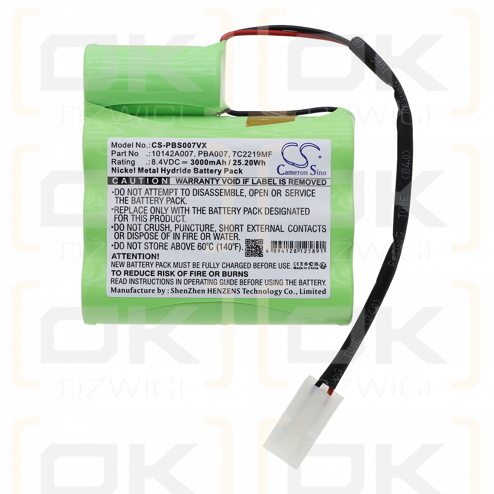 Pool Blaster Swimming Pool / 10142A007 3000mAh Ni-MH 8.4V (Cameron Sino)