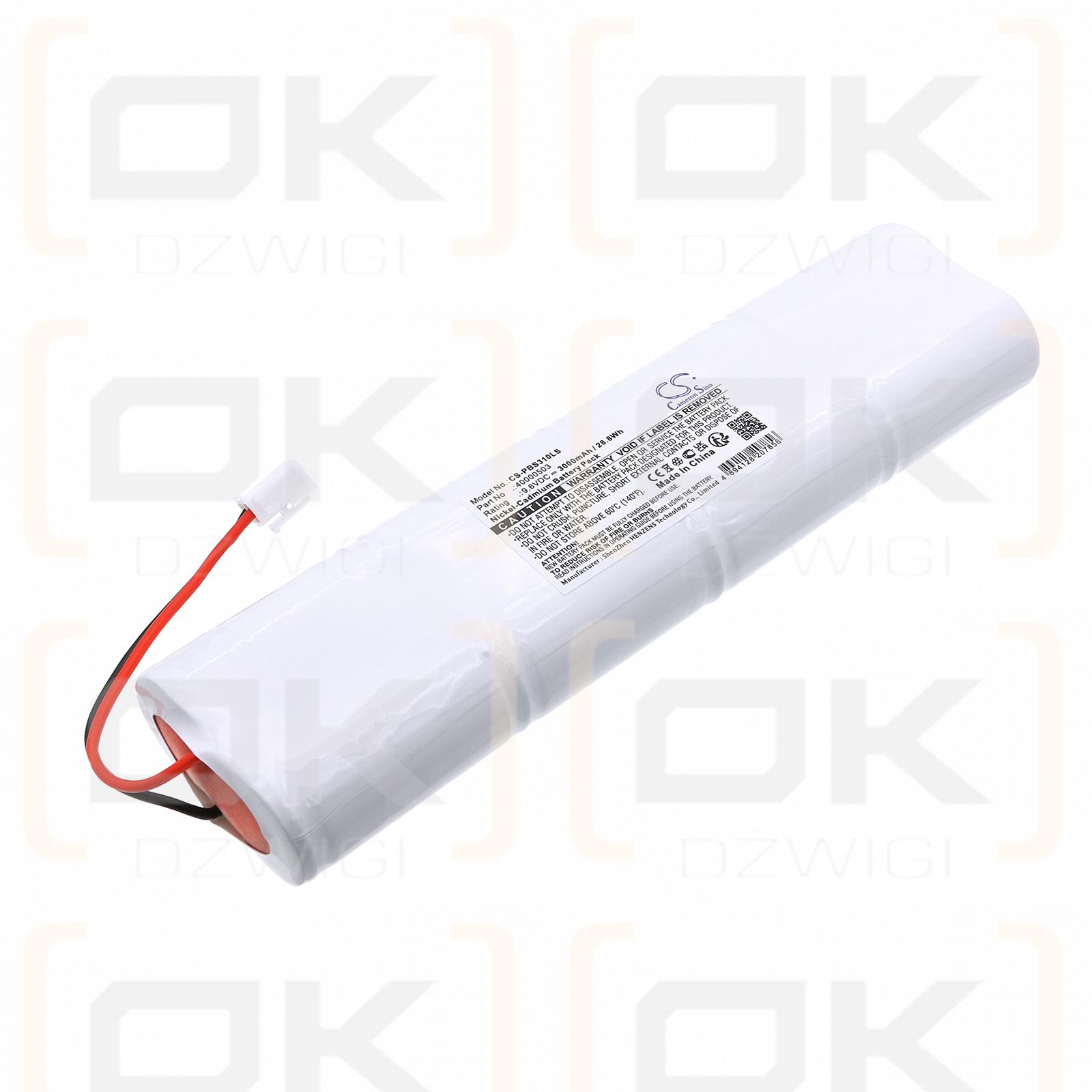 Philips Bodine BSL310SB / 40000503 3000 mAh Ni-CD 9,6 V (Cameron Sino)