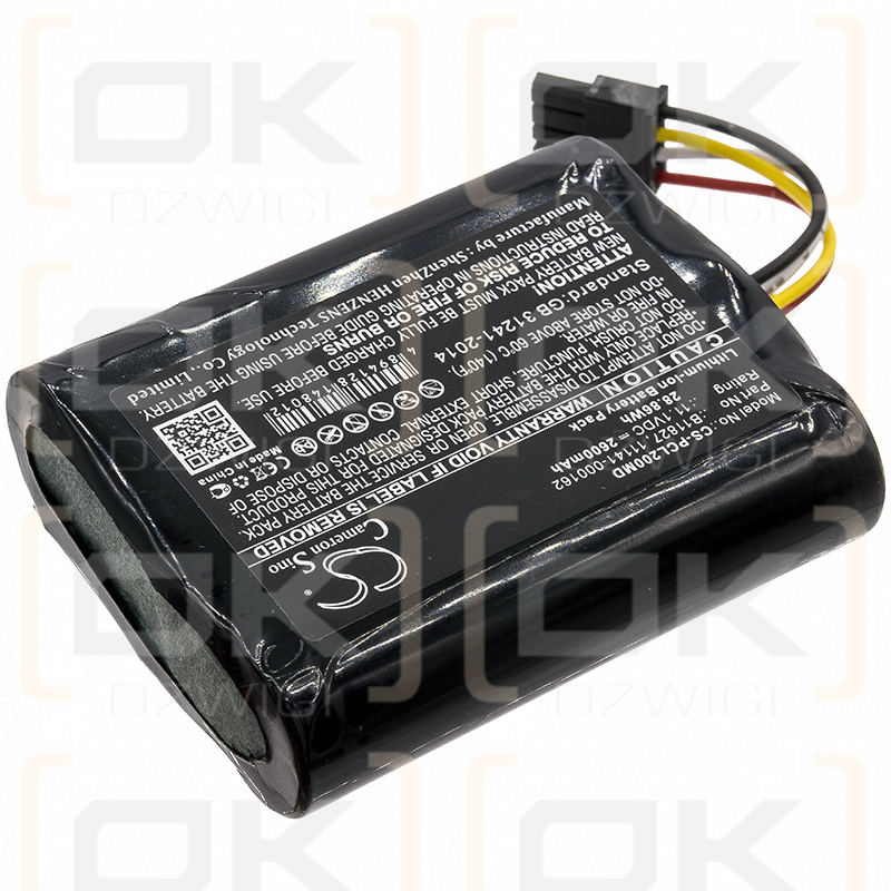 Physio-Control 1150-000018 / 11141-000162 2600 mAh Li-Ion 11,1 V (Cameron Sino)