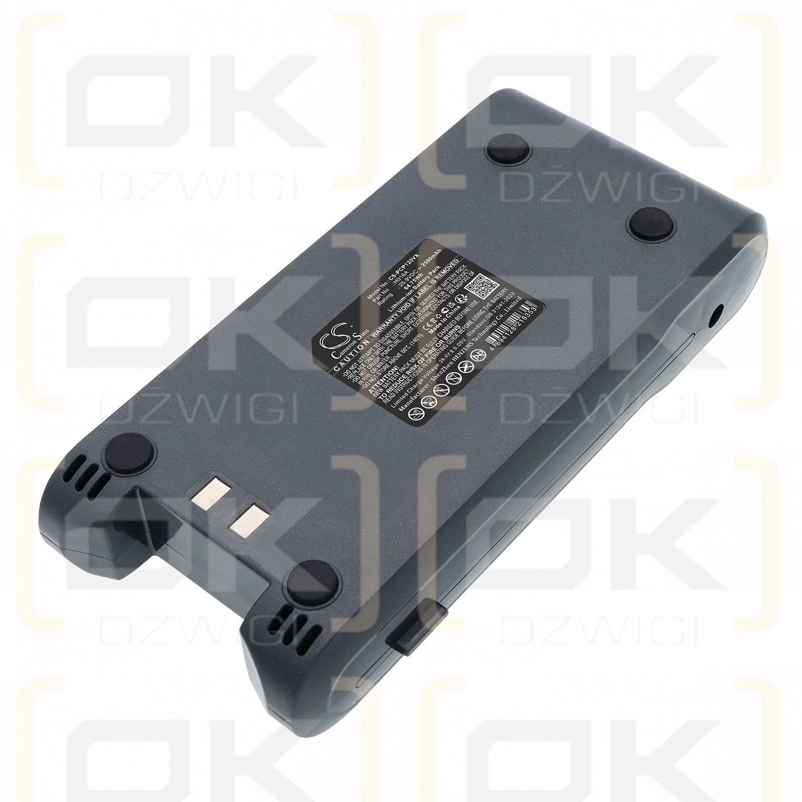 Batería Proscenic P12/H016A de ion de litio de 2500 mAh y 25,9 V (Cameron Sino)