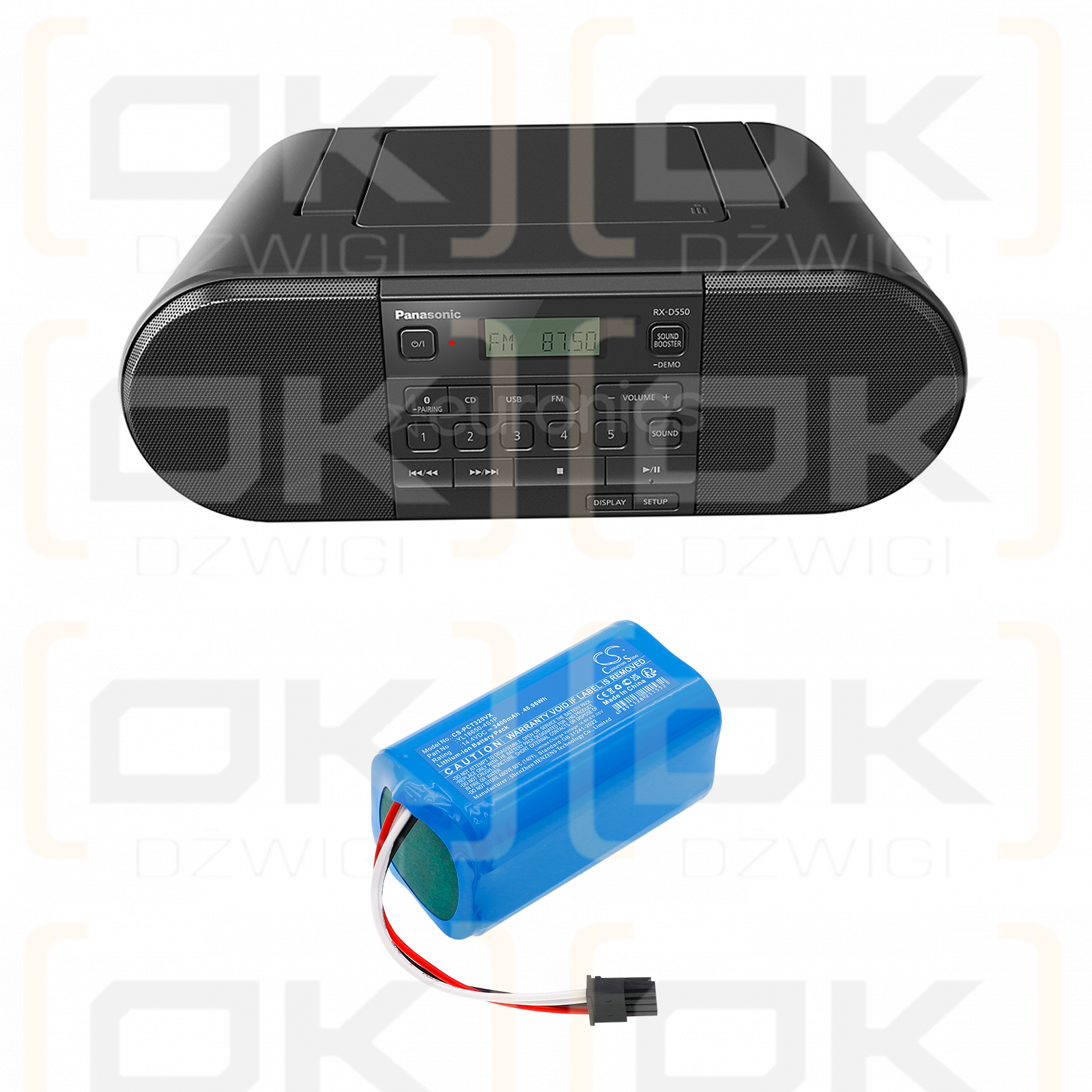 Proscenic GT320 / YL18650-4S1P 3400mAh Li-ion 14.4V (Cameron Sino)