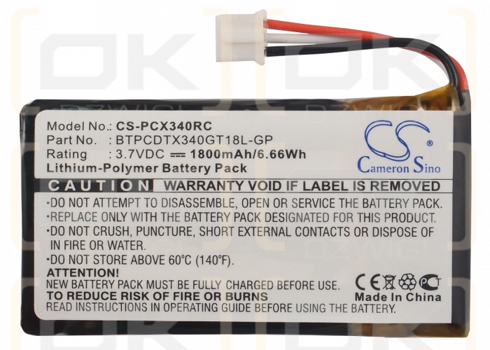 Sprint PCDTX340GT / BTPCDTX340GT18L-GP 1800 mAh Li-Polymer 3,7 V (Cameron Sino)