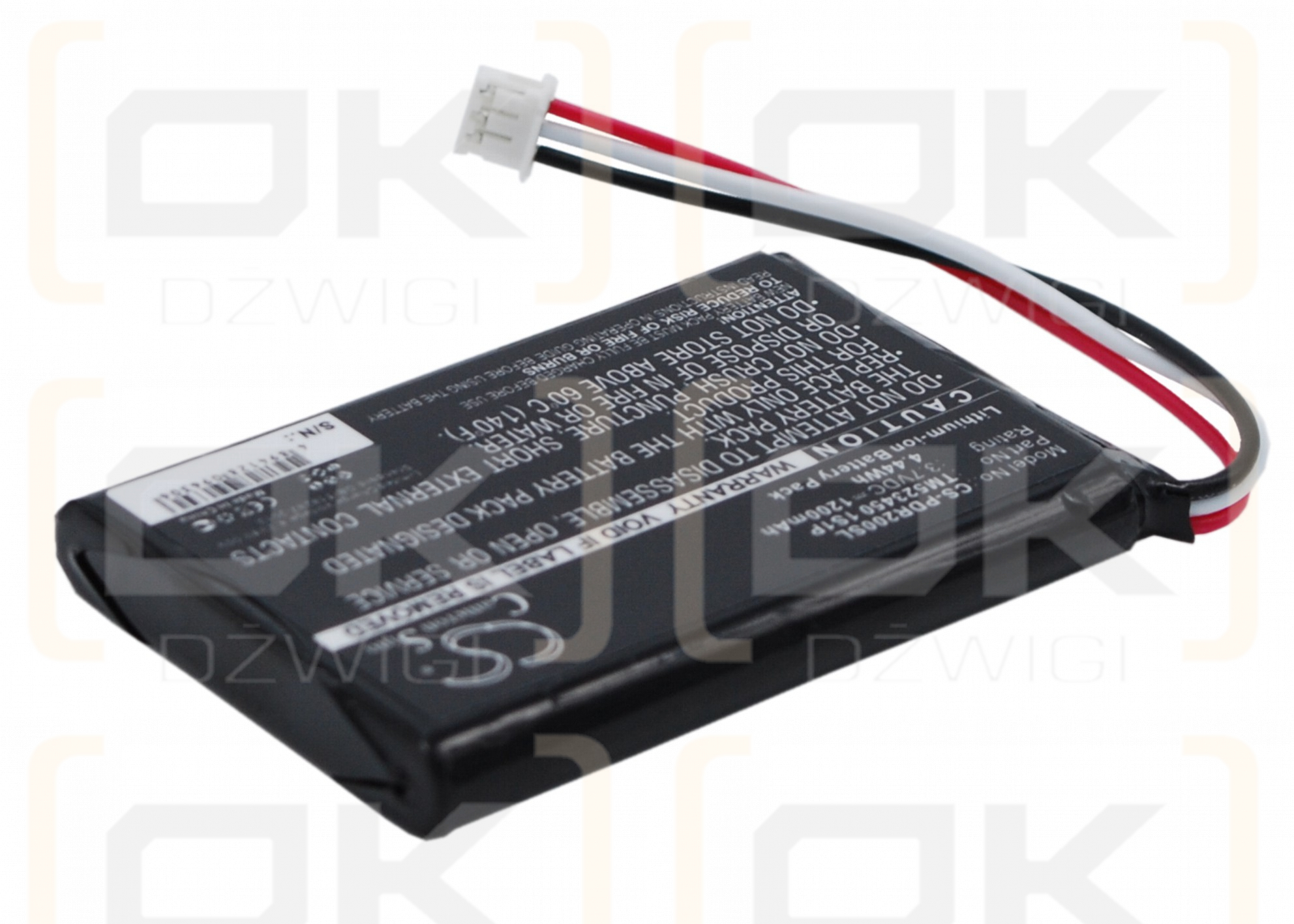 PHAROS PDR200 / TM523450 1S1P 1200mAh Li-ion 3.7V (Cameron Sino)