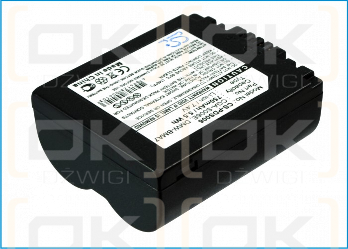 Panasonic Lumix DMC-FZ30EE-S / CGA-S006 750mAh Li-ion 7.4V (Cameron Sino)