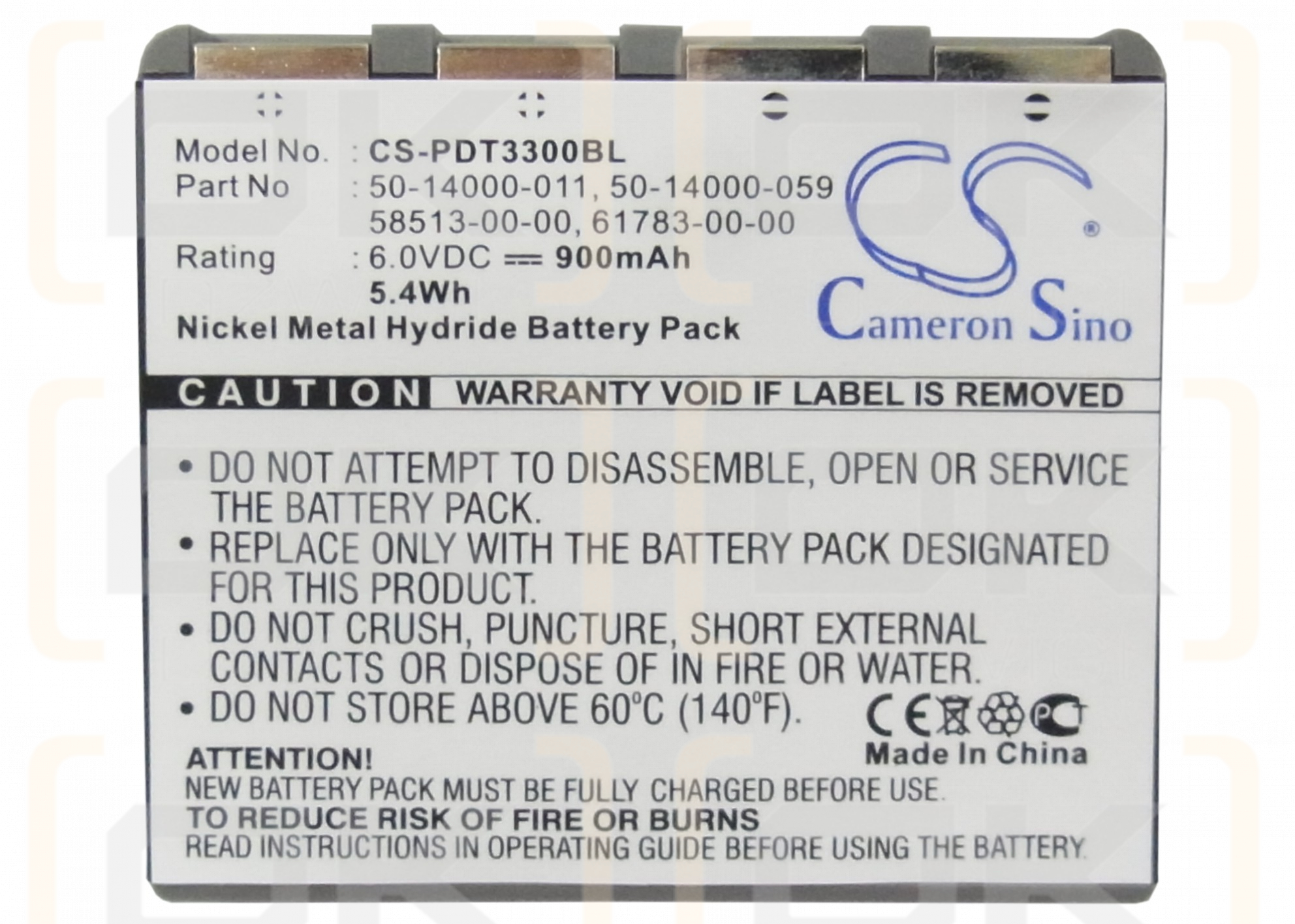 Sokkia SDR33/50-14000-011 900 mAh Ni-MH 6 V (Cameron Sino)