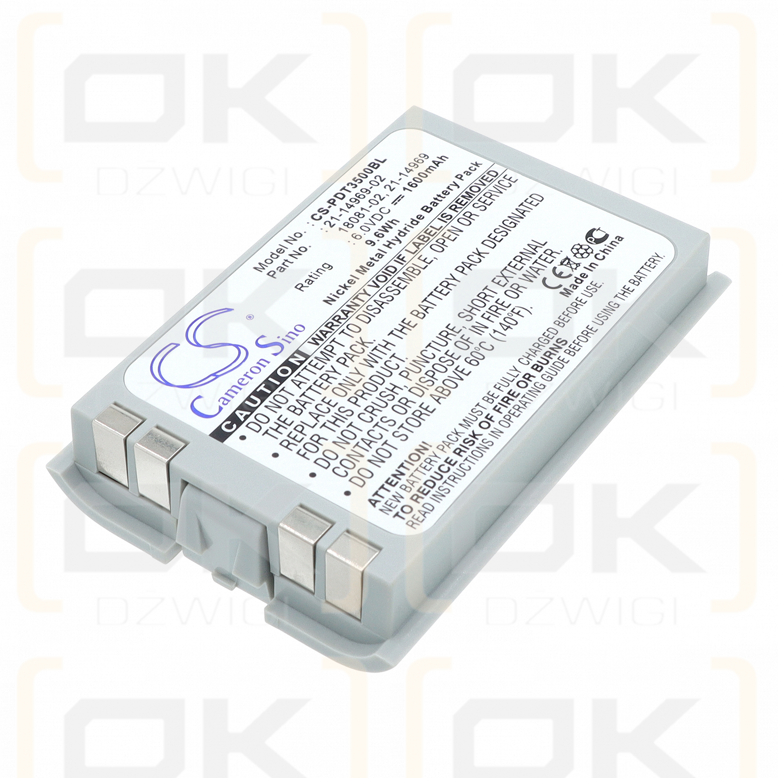 Referencia PDT3540/21-14969-02 1600 mAh Ni-MH 6 V (Cameron Sino)