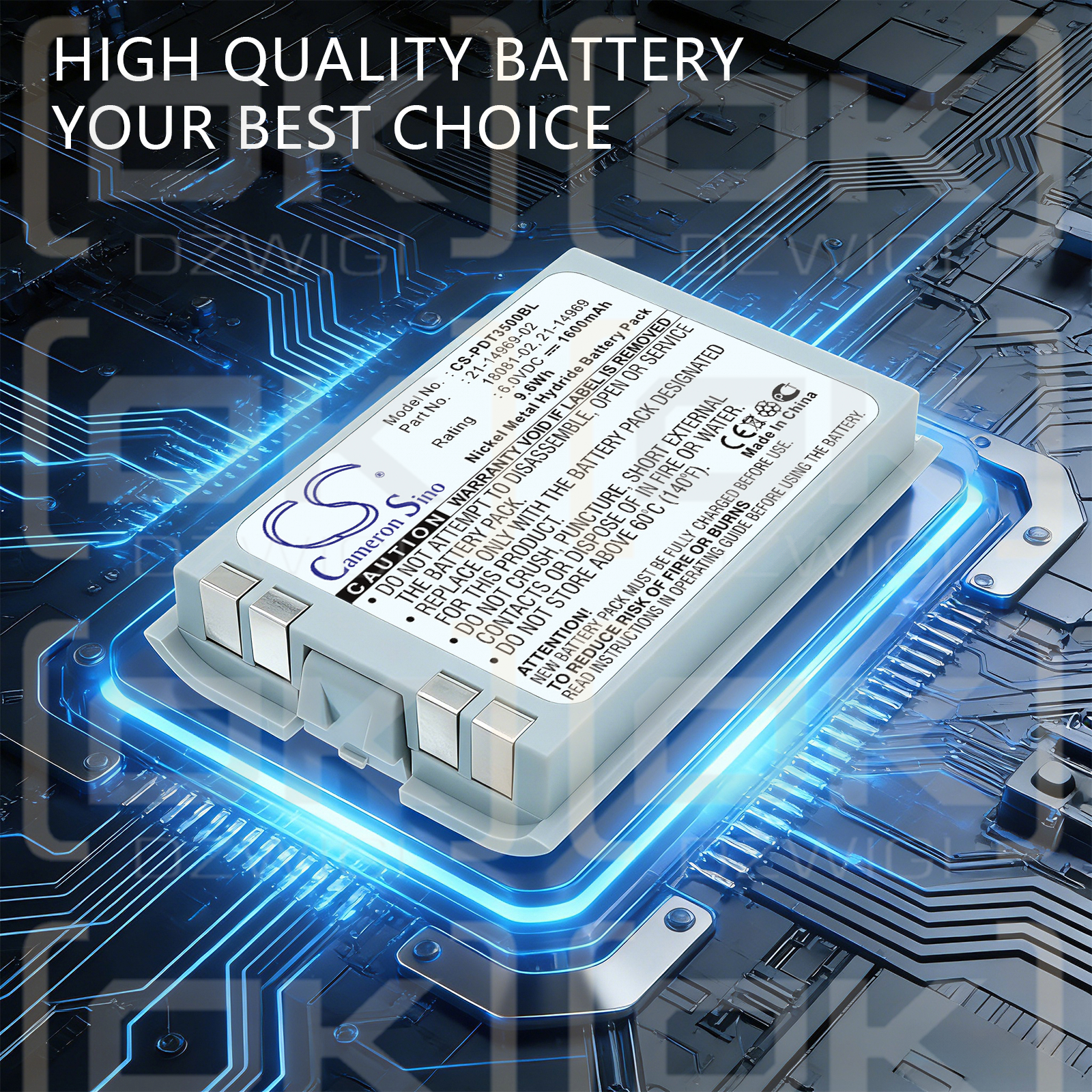 Referencia PDT3540/21-14969-02 1600 mAh Ni-MH 6 V (Cameron Sino)