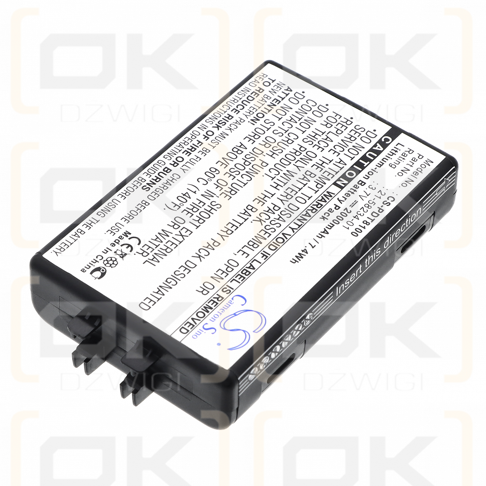 Артикул PDT8146 / 21-58234-01 Литий-ионный аккумулятор 2000 мАч, 3,7 В (Cameron Sino)