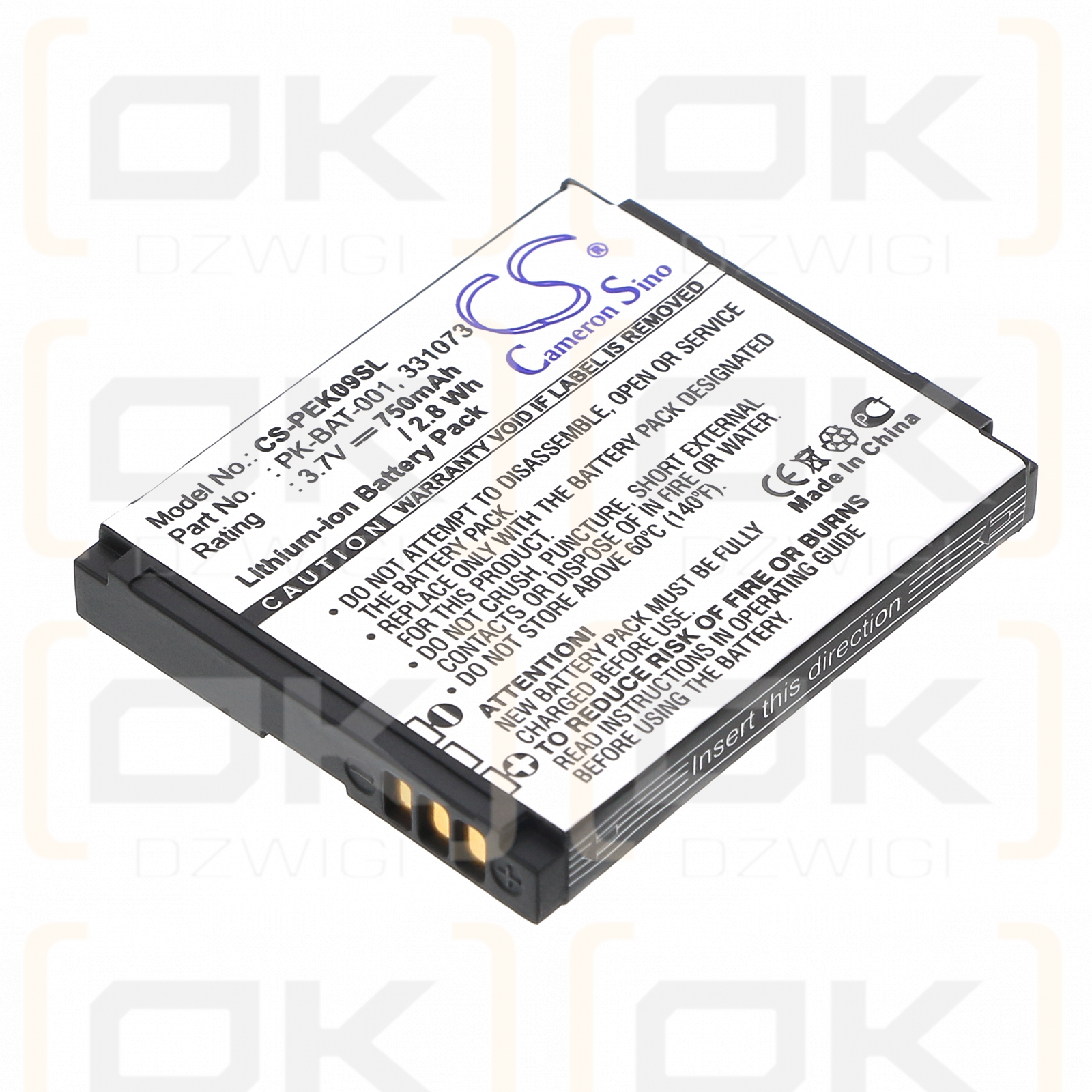 Peek 9 / PK-BAT-001 750mAh Li-ion 3.7V (Cameron Sino)
