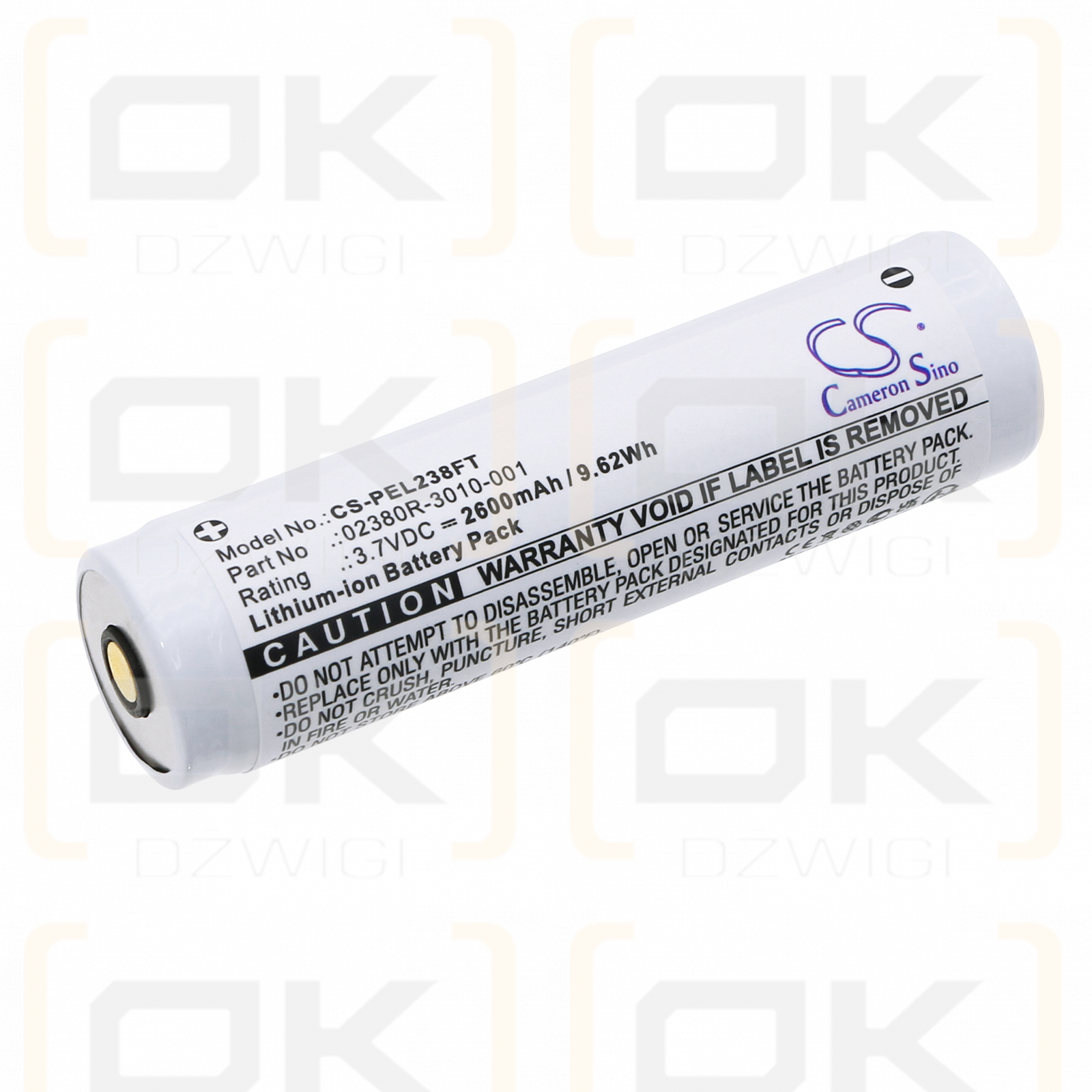 Linterna LED Pelican 7000 / 02380R-3010-000E 2600mAh Li-ion 3.7V (Cameron Sino)