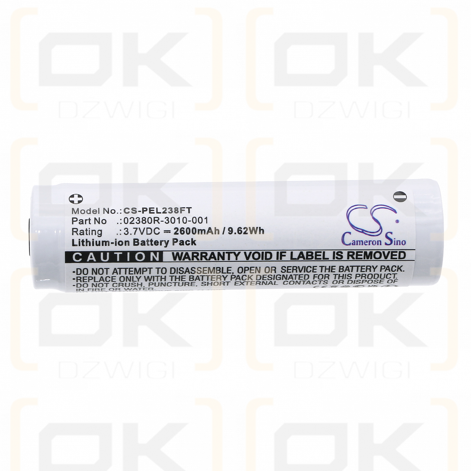 Linterna LED Pelican 7000 / 02380R-3010-000E 2600mAh Li-ion 3.7V (Cameron Sino)