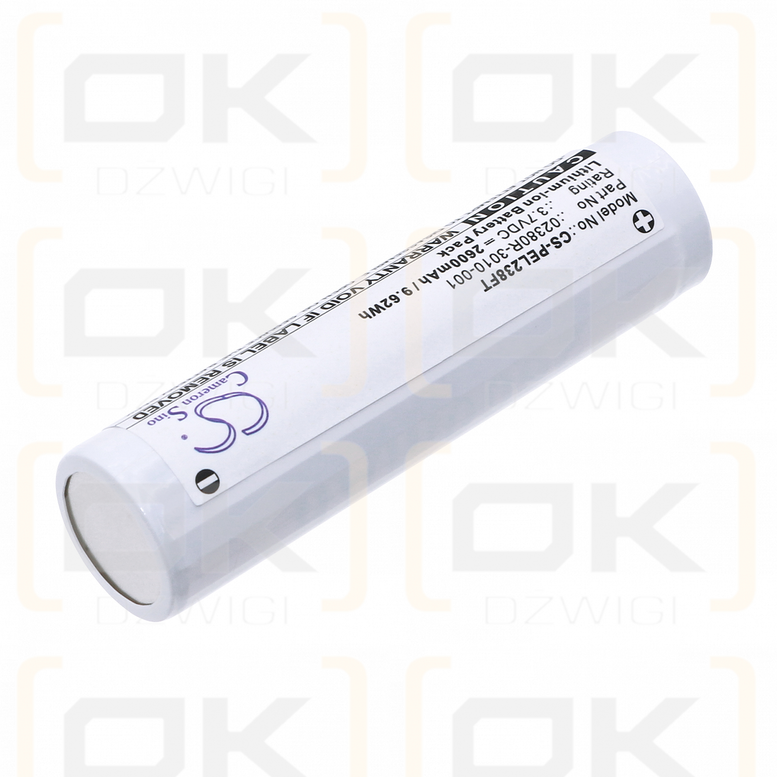 Pelican 7000 LED Flashlight / 02380R-3010-000E 2600mAh Li-ion 3.7V (Cameron Sino)