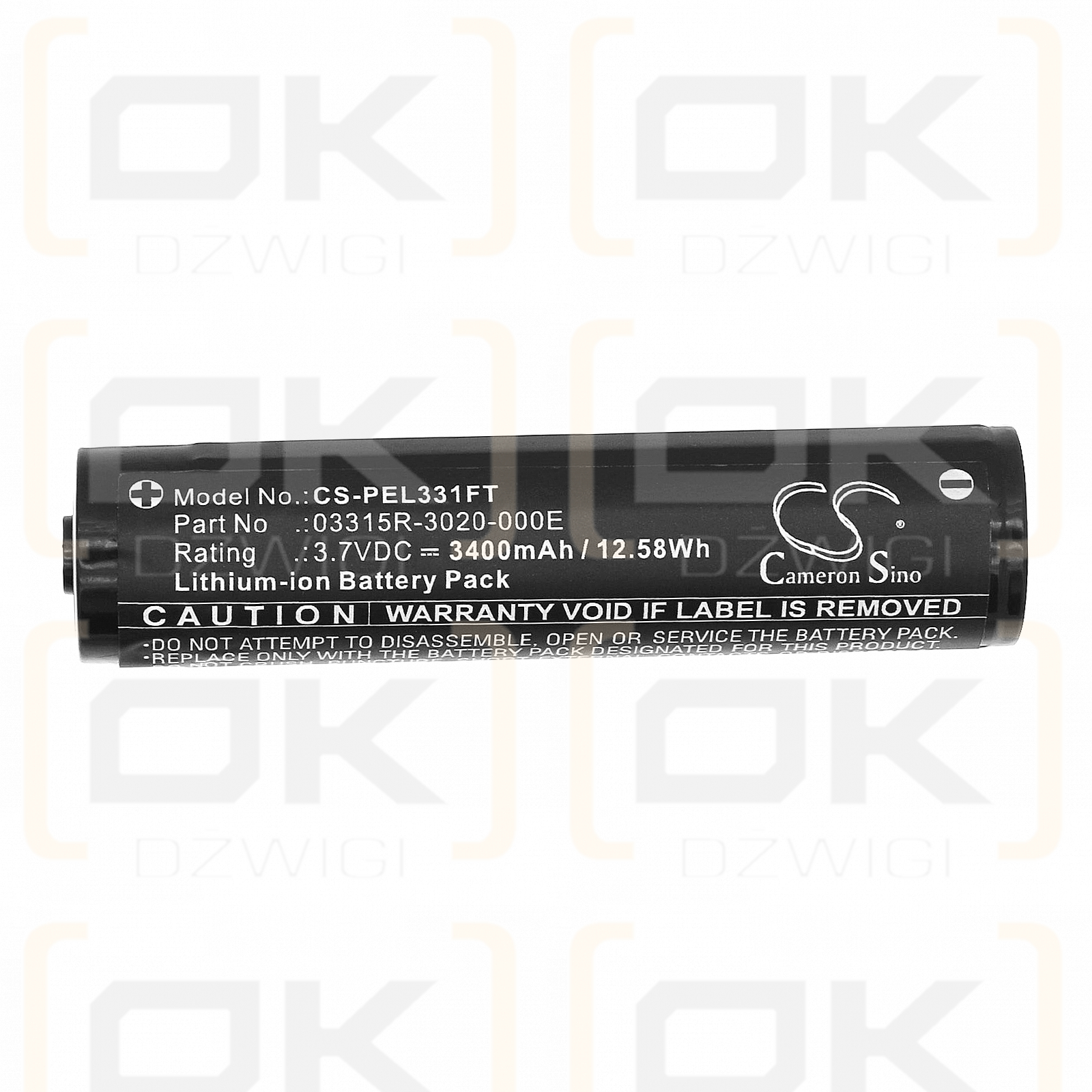 Pelican 3315RZ1-RA / 03315R-3020-000E 3400 mAh Li-Ion 3,7 V (Cameron Sino)