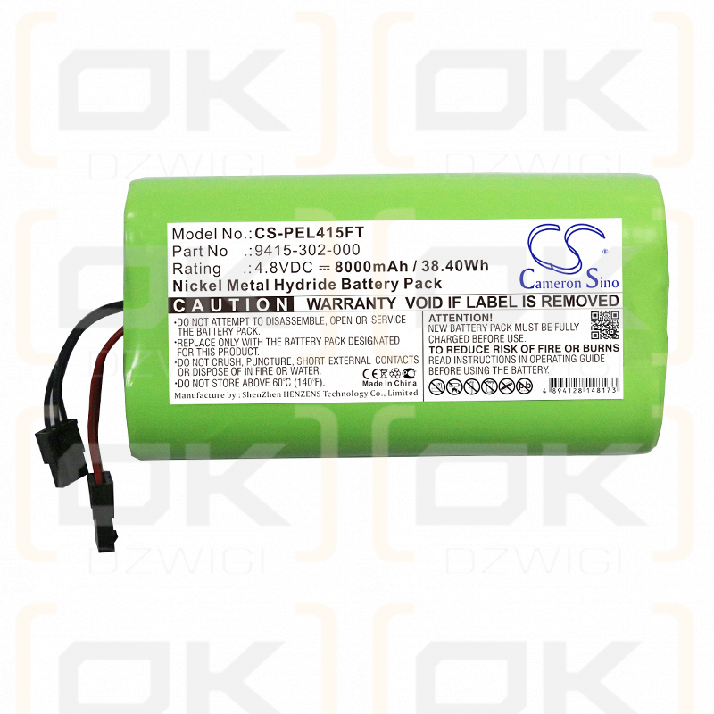 Linterna LED Pelican 9415 / 9415-302-000 8000mAh Ni-MH 4.8V (Cameron Sino)