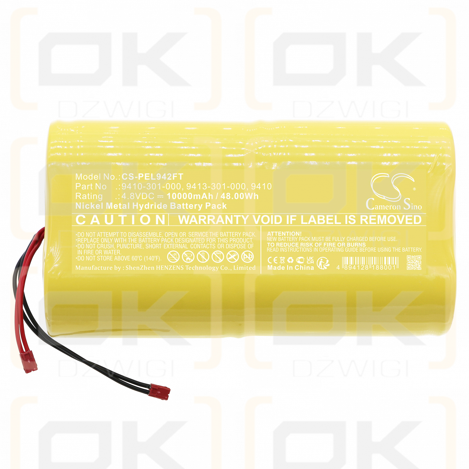 Pelican 9419 / 9410-301-000 10000 mAh Ni-MH 4,8 V (Cameron Sino)