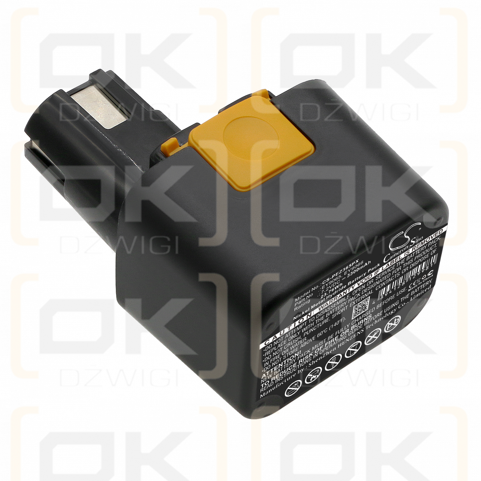 Panasonic EY3654CQ / EY9065 3300 mAh Ni-MH 7,2 V (Cameron Sino)