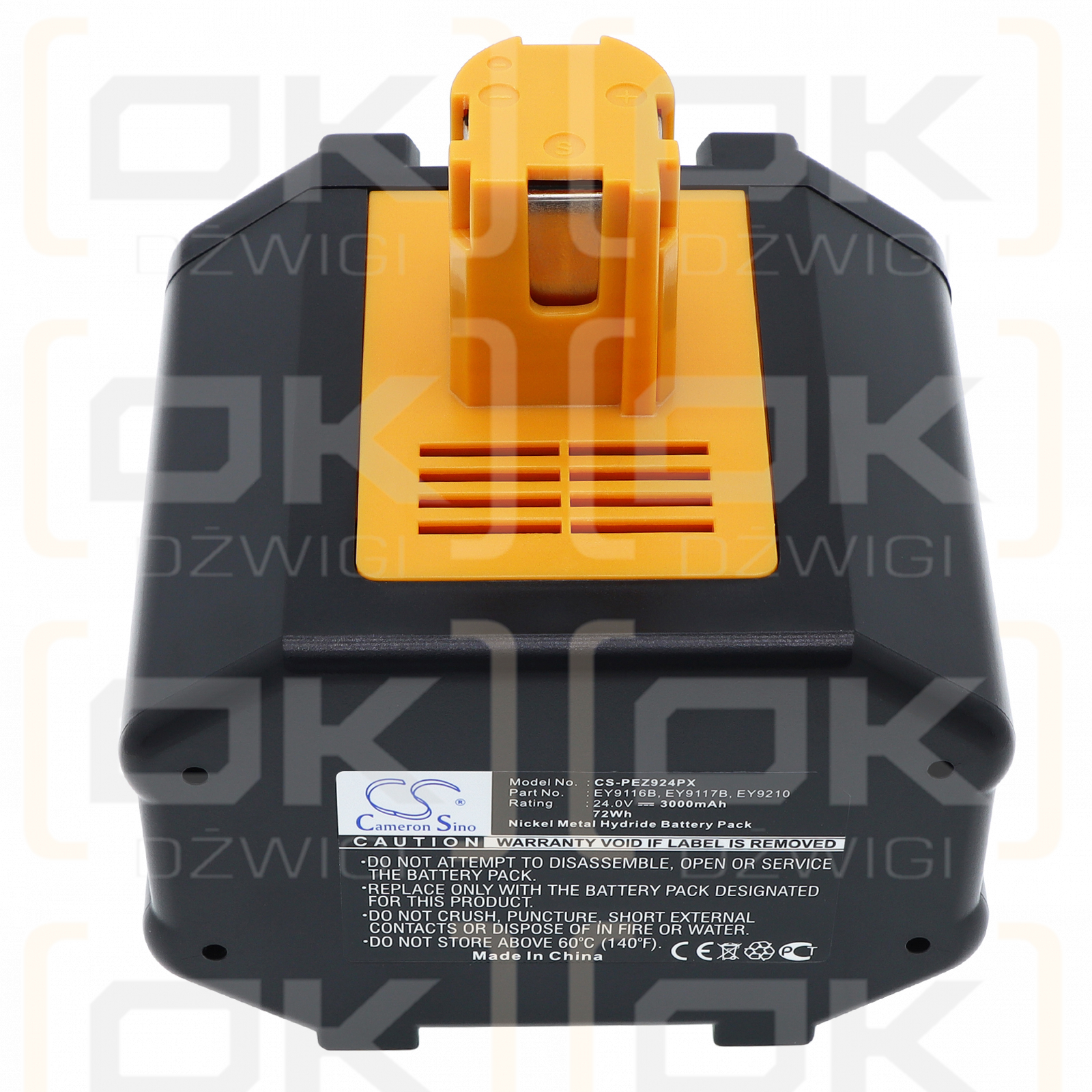 Panasonic EZ6813 / EY9116B 3000 mAh Ni-MH 24 V (Cameron Sino)