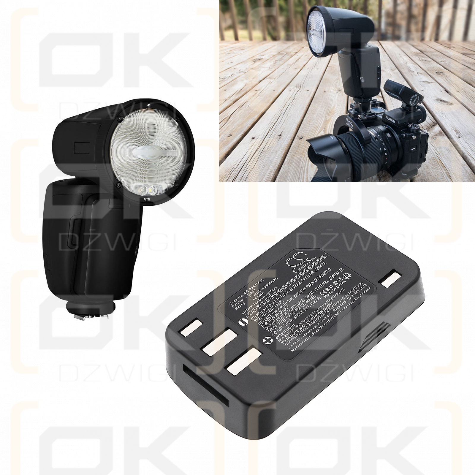 Profoto A2 / 29597 2500mAh Li-ion 7.4V (Cameron Sino)