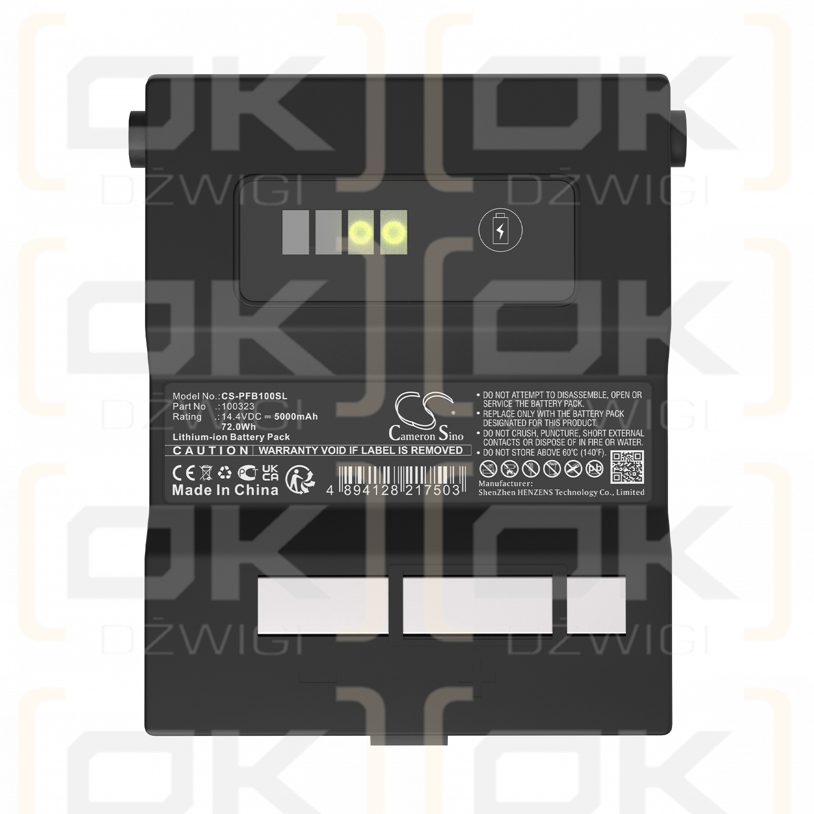 Cabezales de flash Profoto B1x AirTTL / 100323 5000 mAh, iones de litio, 14,4 V (Cameron Sino)