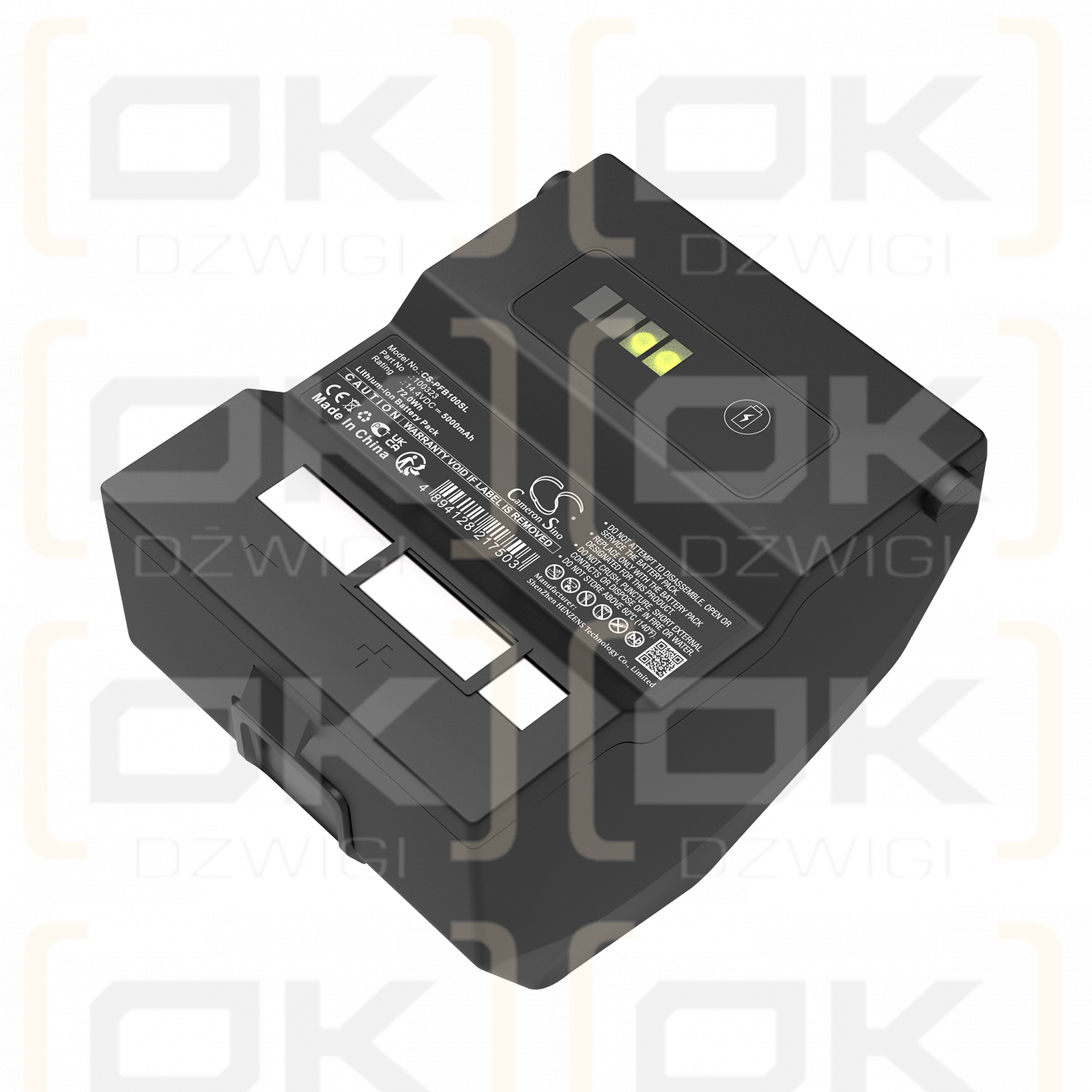 Cabezales de flash Profoto B1x AirTTL / 100323 5000 mAh, iones de litio, 14,4 V (Cameron Sino)
