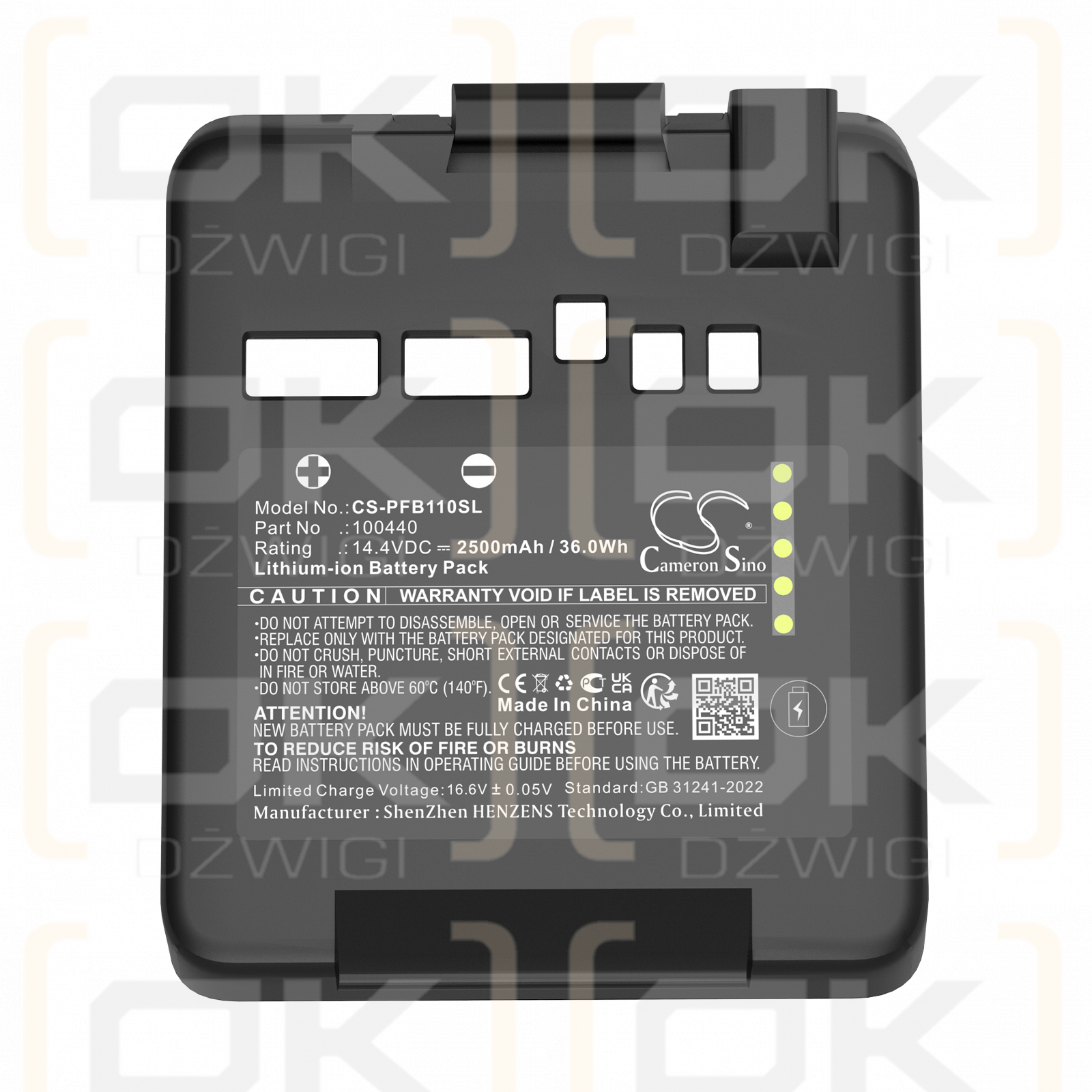 Profoto Monolight B10X Plus / 100440 2500 mAh, ion de litio, 14,4 V (Cameron Sino)