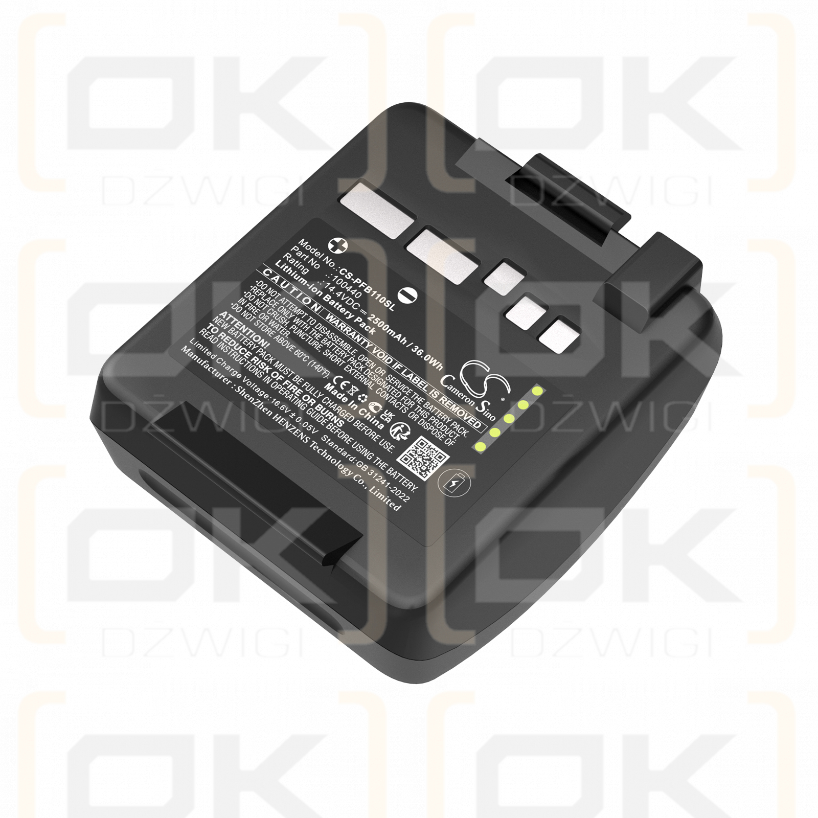 Profoto Monolight B10X Plus / 100440 2500 mAh, ion de litio, 14,4 V (Cameron Sino)