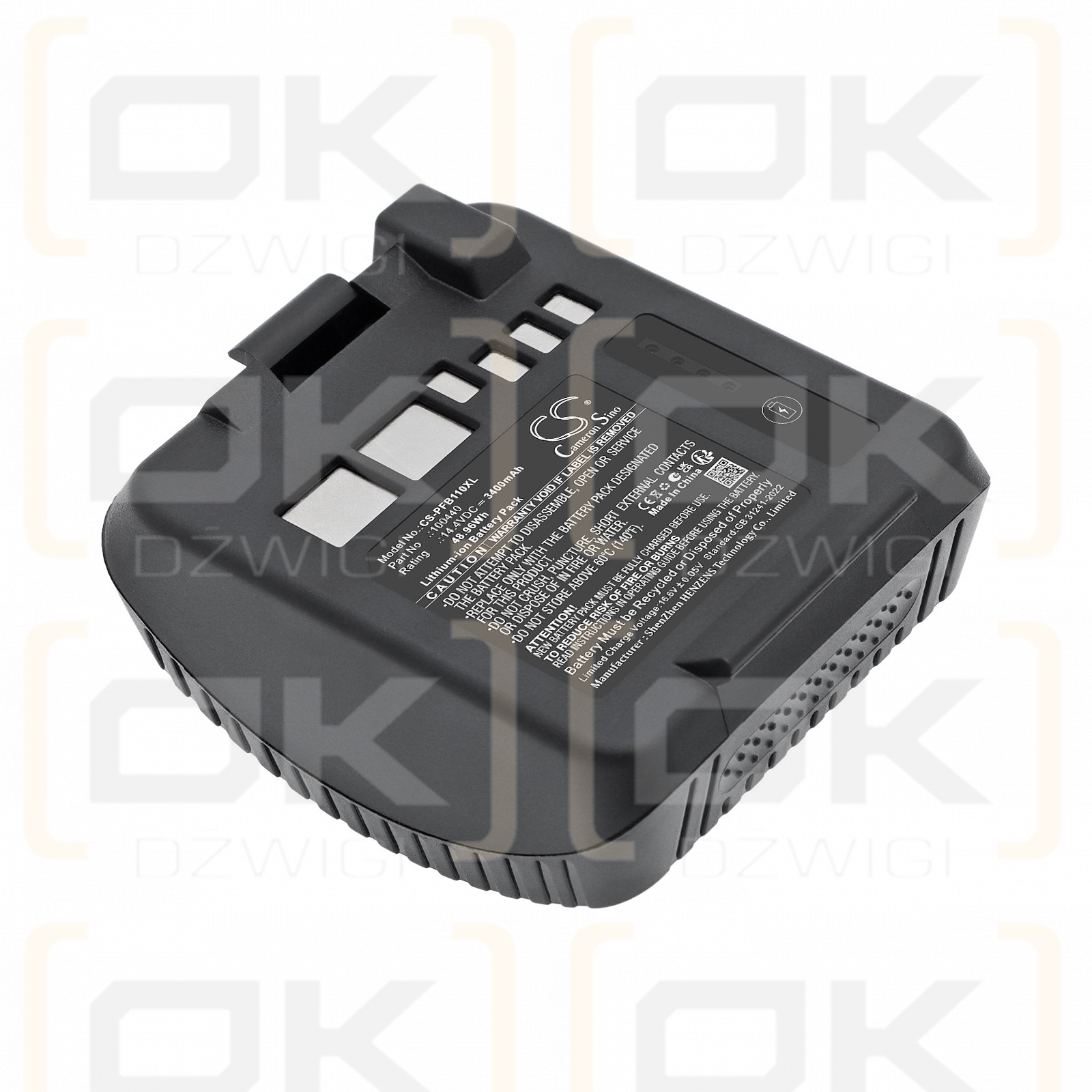 Batería de repuesto para Profoto Monolight B10X Plus / 100440 3400 mAh Li-ion 14.4 V (Cameron Sino)