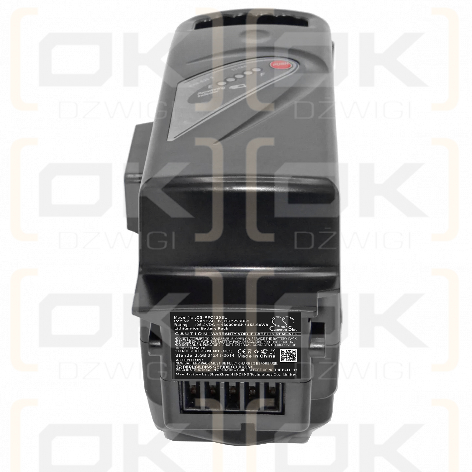 Panasonic Flyer T5 / NKY224B02 18000 mAh Li-Ion 25,2 V (Cameron Sino)