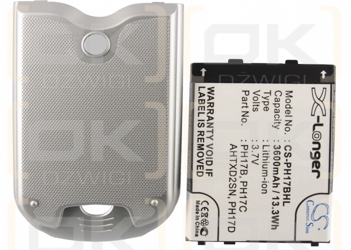 Replacement Battery for T-Mobile MDA ii / PH17B 3600 mAh Li-ion 3.7 V (Cameron Sino)