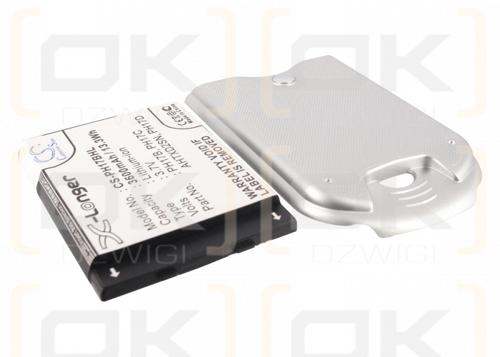 Replacement Battery for T-Mobile MDA ii / PH17B 3600 mAh Li-ion 3.7 V (Cameron Sino)