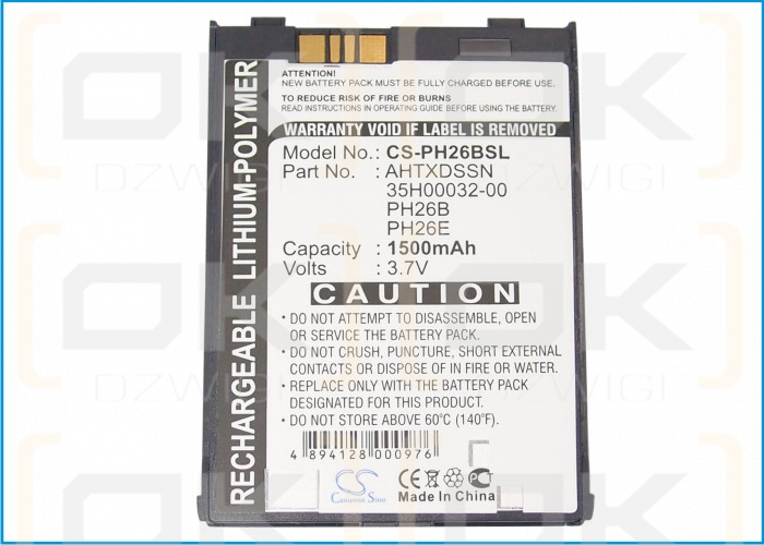 Bateria zamienna do Orange SPV M2500 / PH26B 1500 mAh Li-Polymer 3.7 V (Cameron Sino)