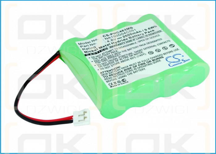 Philips SBC-SC491 / NA150D04C051 2000mAh Ni-MH 4.8V (Cameron Sino)