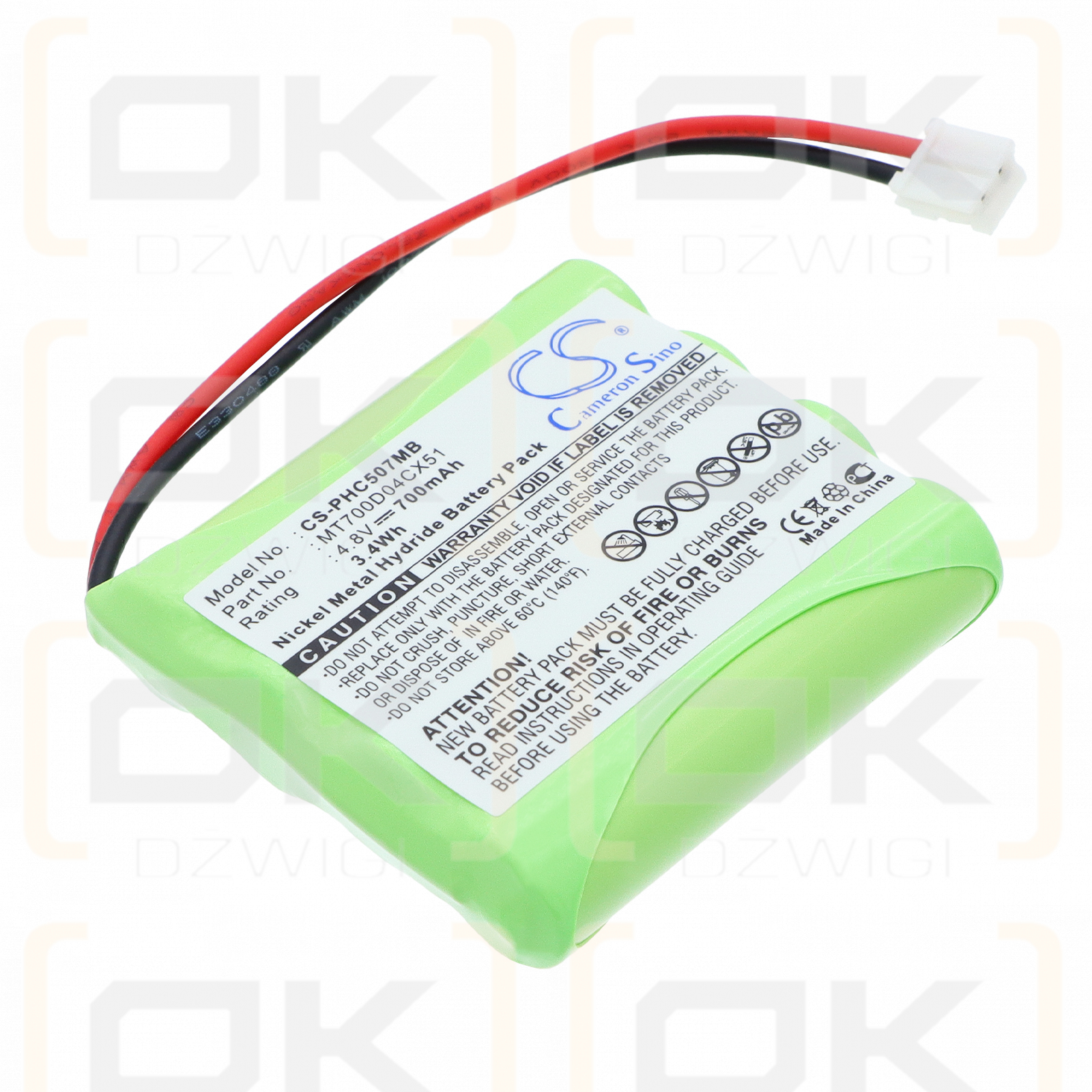 Philips Avent SCD 468/84-R / MT700D04CX51 700 mAh Ni-MH 4,8 V (Cameron Sino)