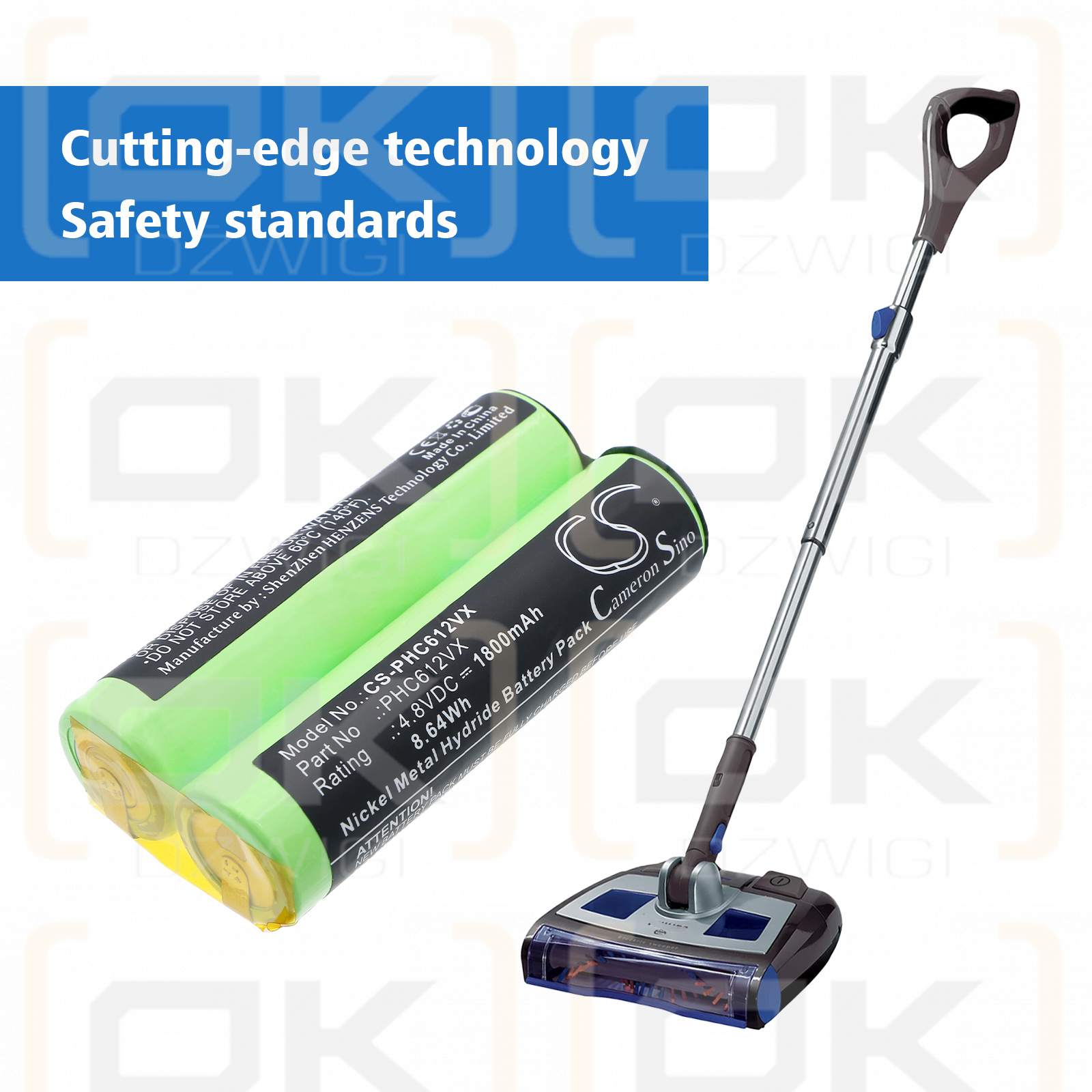 Philips FC6125 / 422245945563 1800 mAh Ni-MH 4.8 V (Cameron Sino)