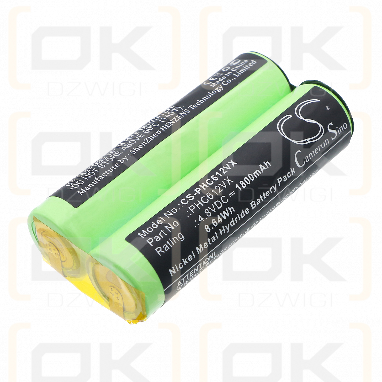 Philips FC6125 / 422245945563 1800 mAh Ni-MH 4.8 V (Cameron Sino)