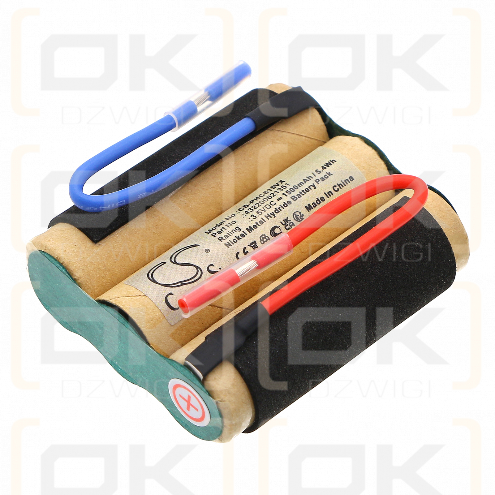 Philips FC6152/01 / 432200621351 1500mAh Ni-MH 3.6V (Cameron Sino)