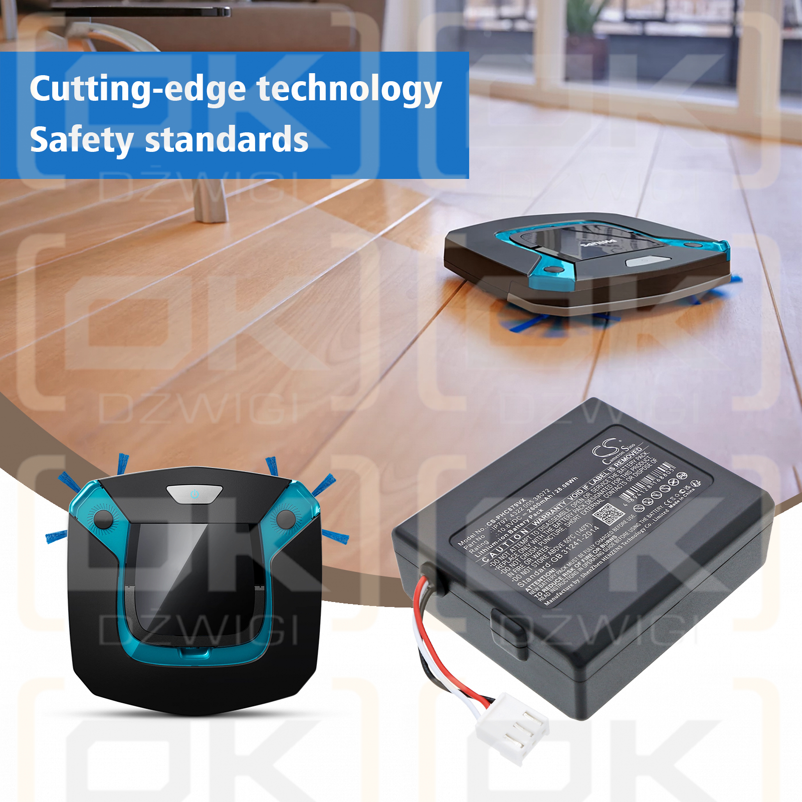 Philips FC8782 / IP797 2600 mAh Li-ion 10.8 V (Cameron Sino)