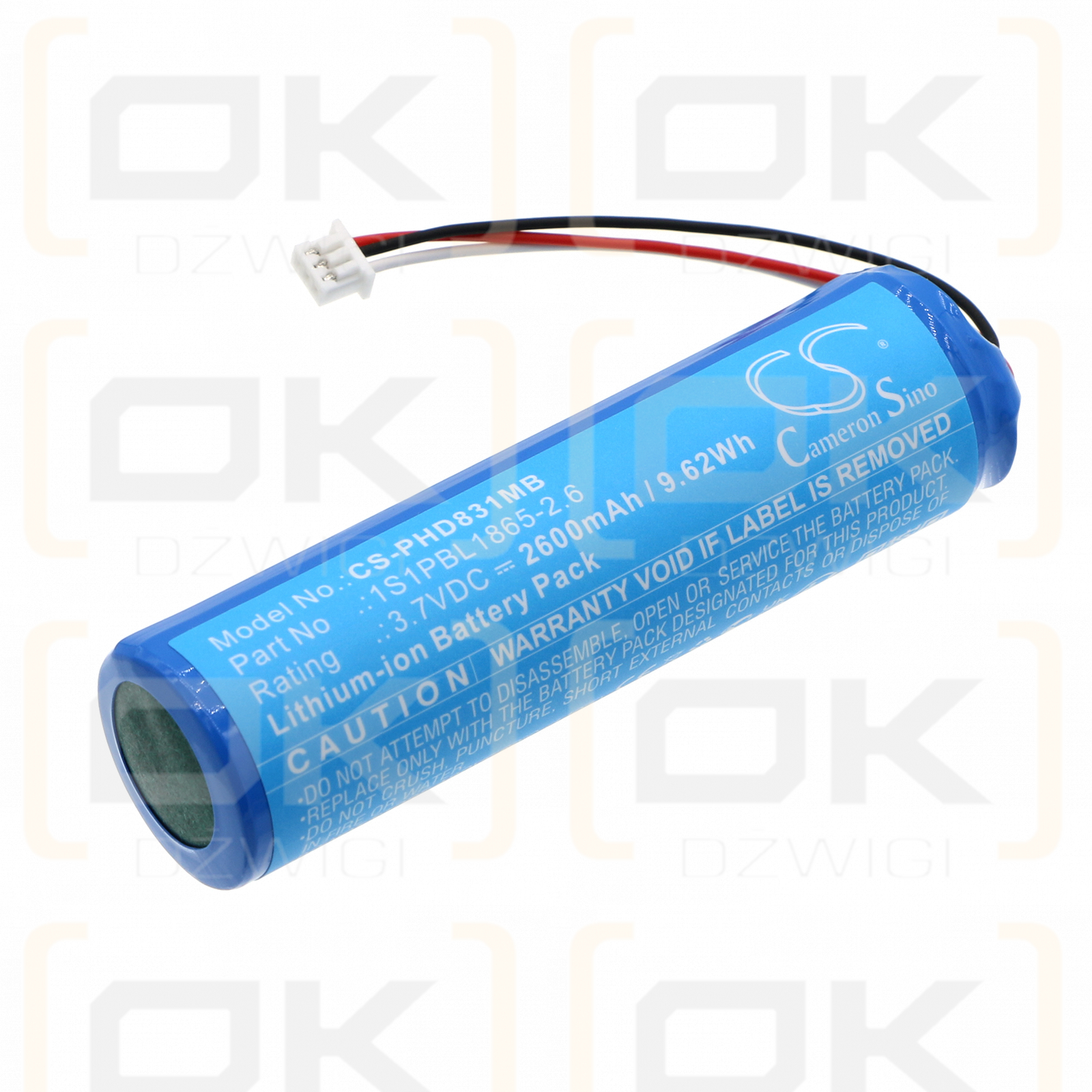 Philips Avent SCD841/26 / 1S1PBL1865-2.6 2600 mAh Li-Ion 3,7 V (Cameron Sino)