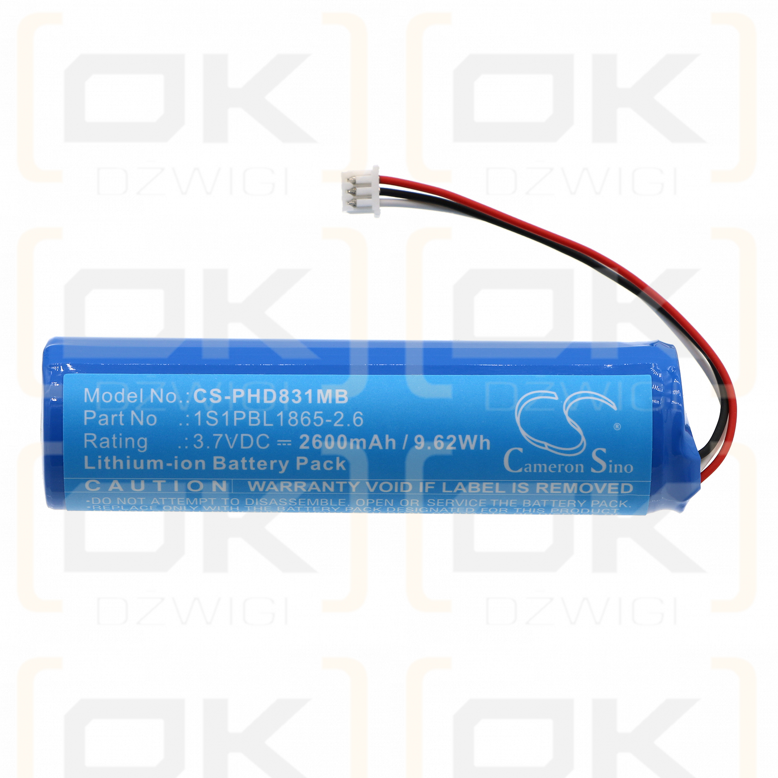 Philips Avent SCD841/26 / 1S1PBL1865-2.6 2600 mAh Li-Ion 3,7 V (Cameron Sino)