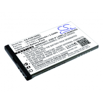 Philips Xenium E220 / AB1000BWMT 950 mAh Li-Ion 3,7 V (Cameron Sino)