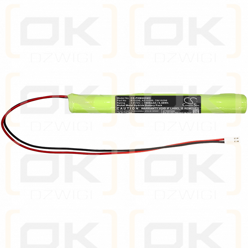 Philips Cardiac Cardiograph EKG 4760 EKG / B10298 1800 mAh Ni-MH 3.6 V (Cameron Sino)